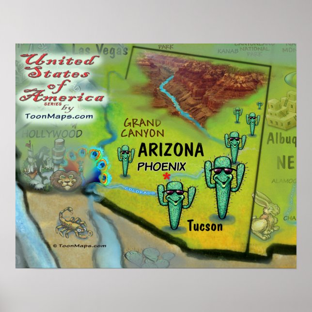 Póster Arizona USA (Frente)