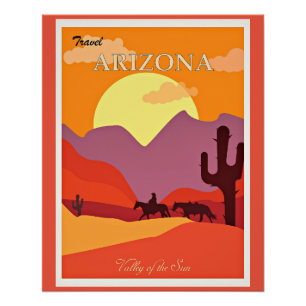 Póster Arizona Valle del Sol