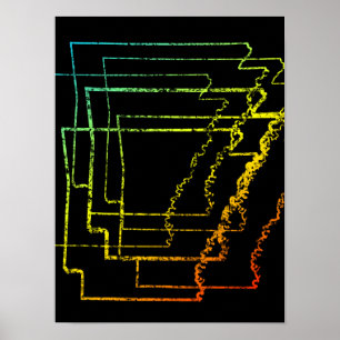 Póster arkansas chill blur