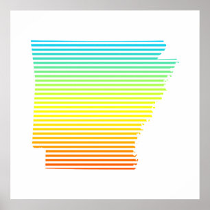Póster arkansas chill fade