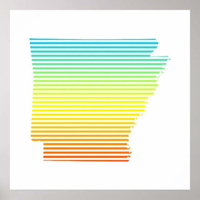 Póster arkansas chill fade (Frente)