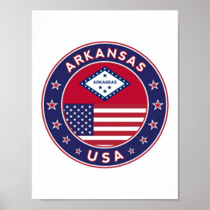 Póster Arkansas, Estados Unidos