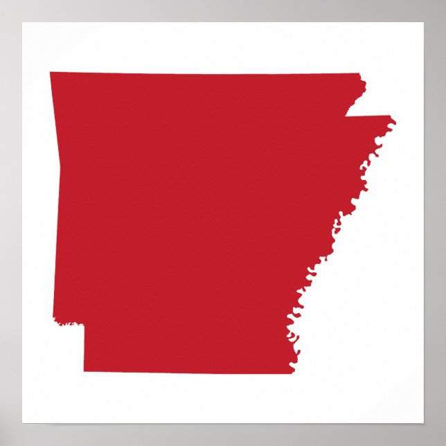 Póster Arkansas Rojo (Frente)