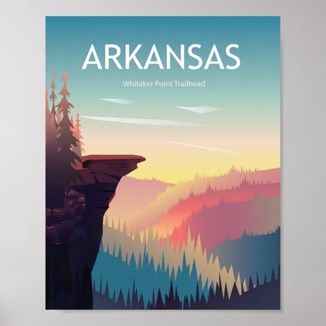 Póster Arkansasposter de viajes - Ee.Uu. (Frente)