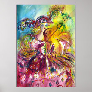 Póster ARLECCHINA VIOLINISTA / Noche de Carnaval de Venec
