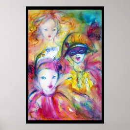 PÓSTER ARLECCHINO PIERO Y COLOMBINA