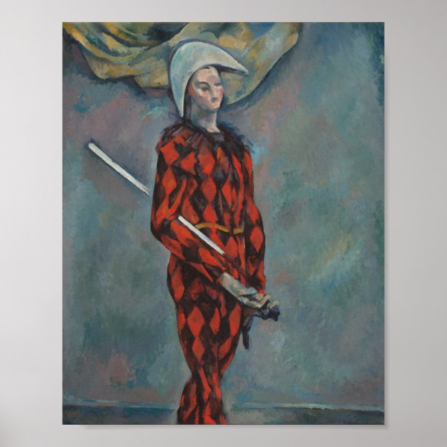 Póster Arlequín (Joker) (por Paul Cézanne) (Frente)