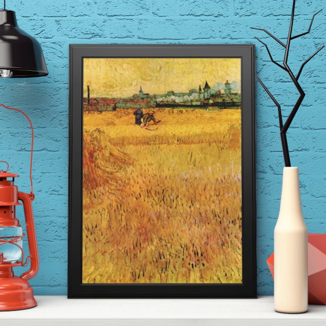 Póster Arles: Vista desde los campos de trigo por Vincent (Subido por el creador)