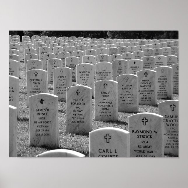 Póster Arlington B&W (Frente)