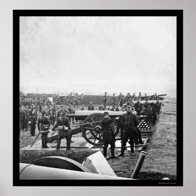 Póster Arlington Gun Crew Drilling 1863 (Frente)