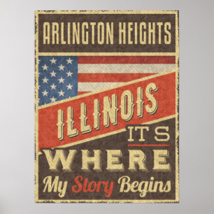 Póster Arlington Heights Illinois