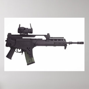 Póster arma automática G36