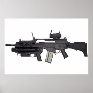 Póster arma automática G36