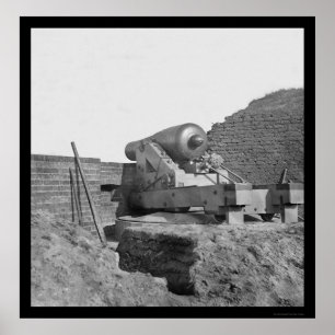 Póster Arma de Beauregard en el fuerte Pulaski, GA 1862