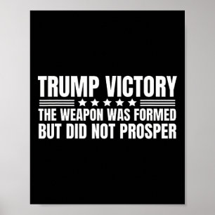 Póster Arma de victoria de Trump formada pero no prosperó