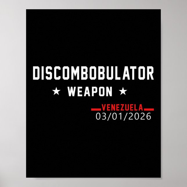 Póster Arma Descombinadora Trump Venezuela 2026  (Frente)