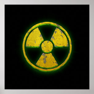 Póster Arma nuclear amarilla