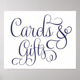 Póster Armada de Rótulo Boda de Tarjetas y Regalos