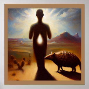 Póster Armadillo de animales espirituales 2