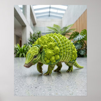 Póster Armadillo de Brócoli Romanesco