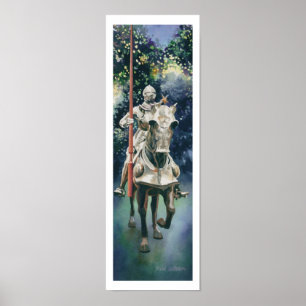 Póster "Armadura brillante" acuarela Knight