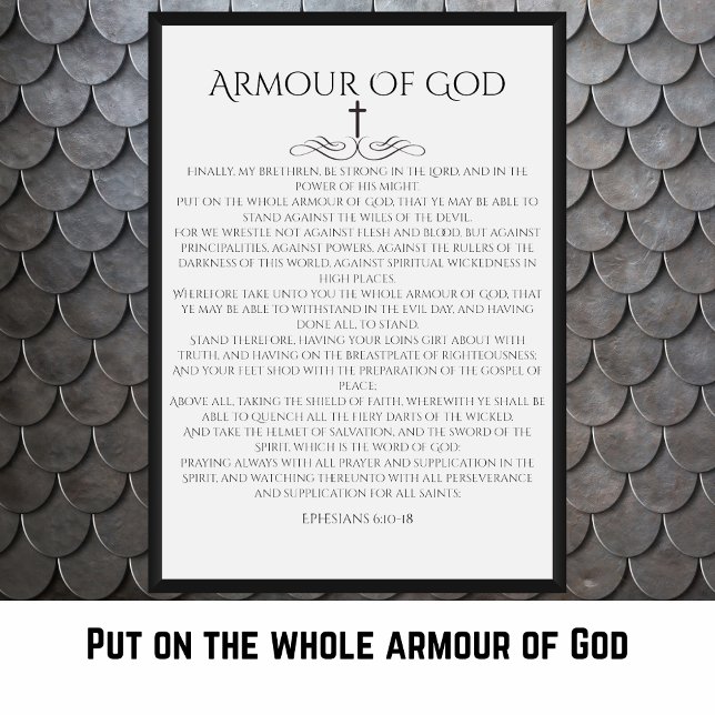 Póster Armadura de Dios Efesios 6 10 Decorativo (Subido por el creador)