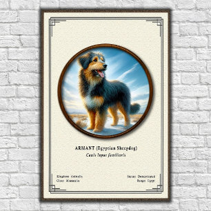 Póster Armant (Perro Pastor Egipcio) Serie de Zoología