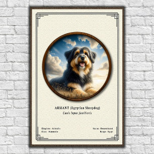 Póster Armant (Perro Pastor Egipcio) Serie de Zoología