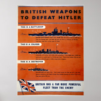Póster Armas británicas en la Segunda Guerra Mundial - Co