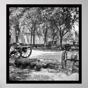 Póster Armas y munición de Blakely en Charleston 1865