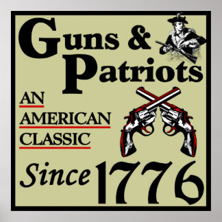 Póster Armas y patriotas