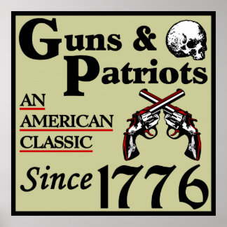 Póster Armas y patriotas