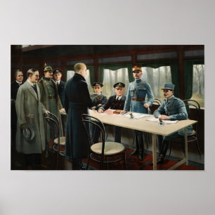 Póster Armisticio de 11 de noviembre de 1918 - Primera Gu