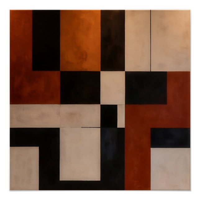 Póster Armonía Abstracta (Anverso)