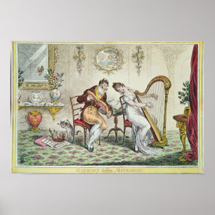 Póster Armonía antes de la Matrimonio, 1805