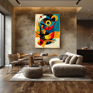 Póster Armonía Celestial – Flujo Geométrico de Mitad de S