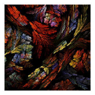 Póster Armonía de color Resumen de arte