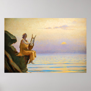 Póster Armonía de la noche del mar por Alphonse Osbert
