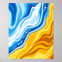 Armonía de las olas de agua y fuego