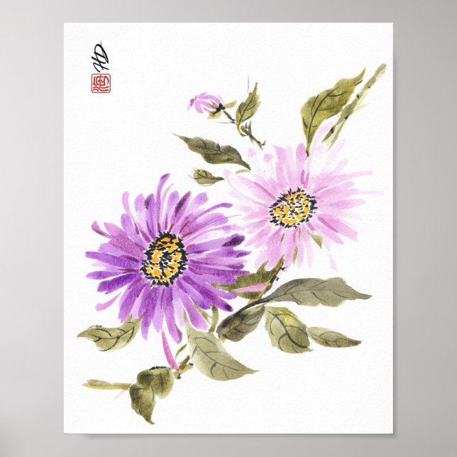 Póster Armonía de lavanda (Frente)
