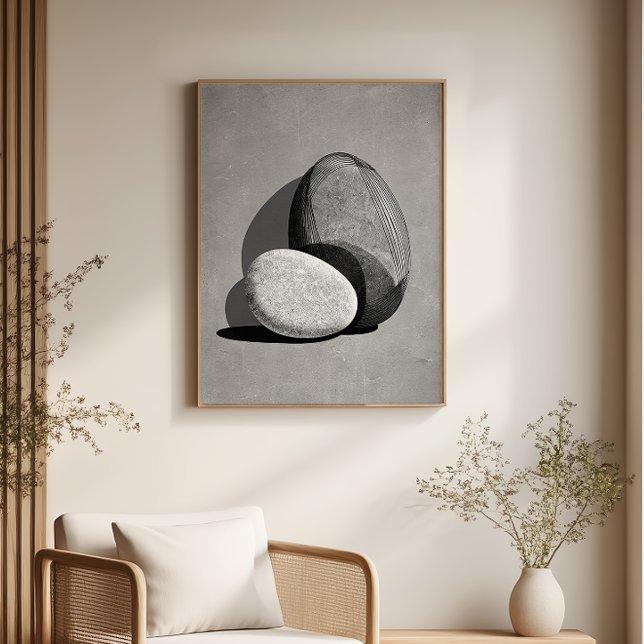 Póster Armonía de Piedra Resumen Arte Mínimo De Pared Jap (Subido por el creador)