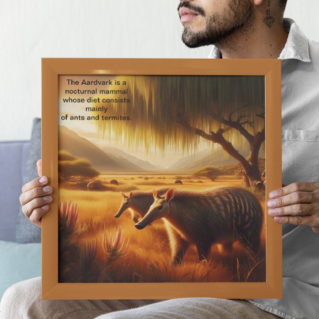 Póster Armonía de vida silvestre Aardvark Serene (Subido por el creador)