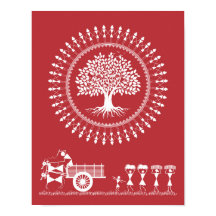 Armonía de Warli: Árbol de vida y Poster de colisi