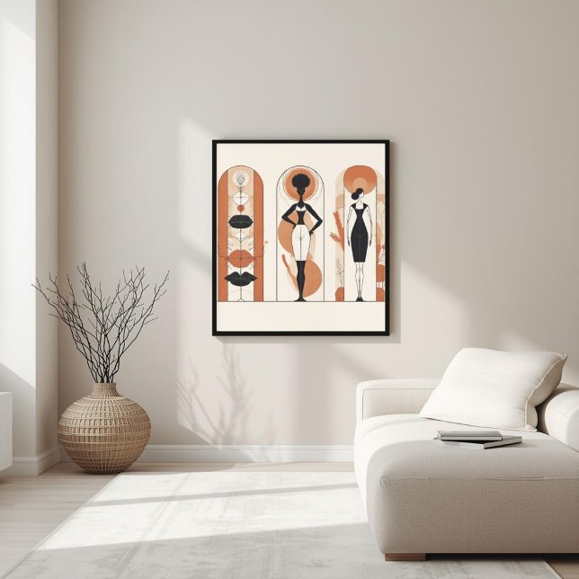 Póster Armonía en forma: composición abstracta neutral (Subido por el creador)