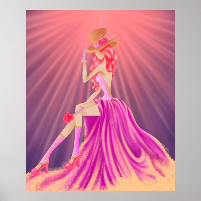 Póster "Armonía en la Stardust" una glamorosa reina del S (Frente)