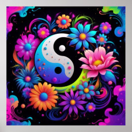 Póster Armonía espiritual Yin Yang