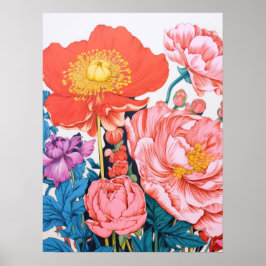 Póster Armonía floral