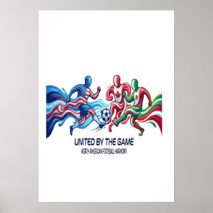 Póster Armonía Futbolística Norteamericana 2026