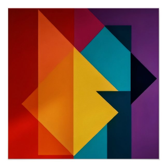 Póster Armonía Geométrica (Anverso)