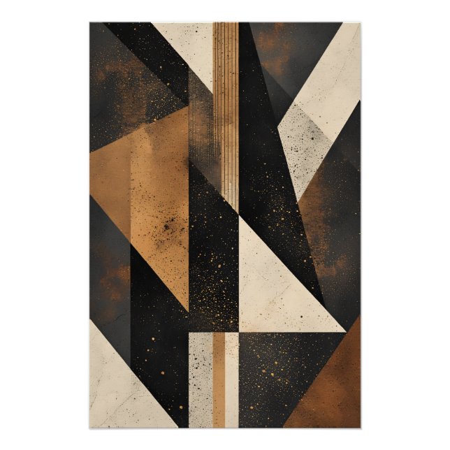 Póster Armonía Geométrica Contemporánea (Anverso)